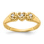 14k AA Diamond heart ring
