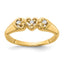 Triple AA Diamond Heart Ring in 14K Yellow Gold (1/20 ct. tw.), Size 6 - Sophia Jewelers