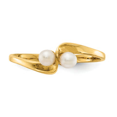14k 3mm FW Cultured Pearl ring