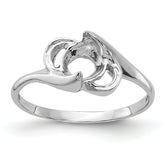 14k White Gold Polished Pearl Ring Mounting (No Stone Included)