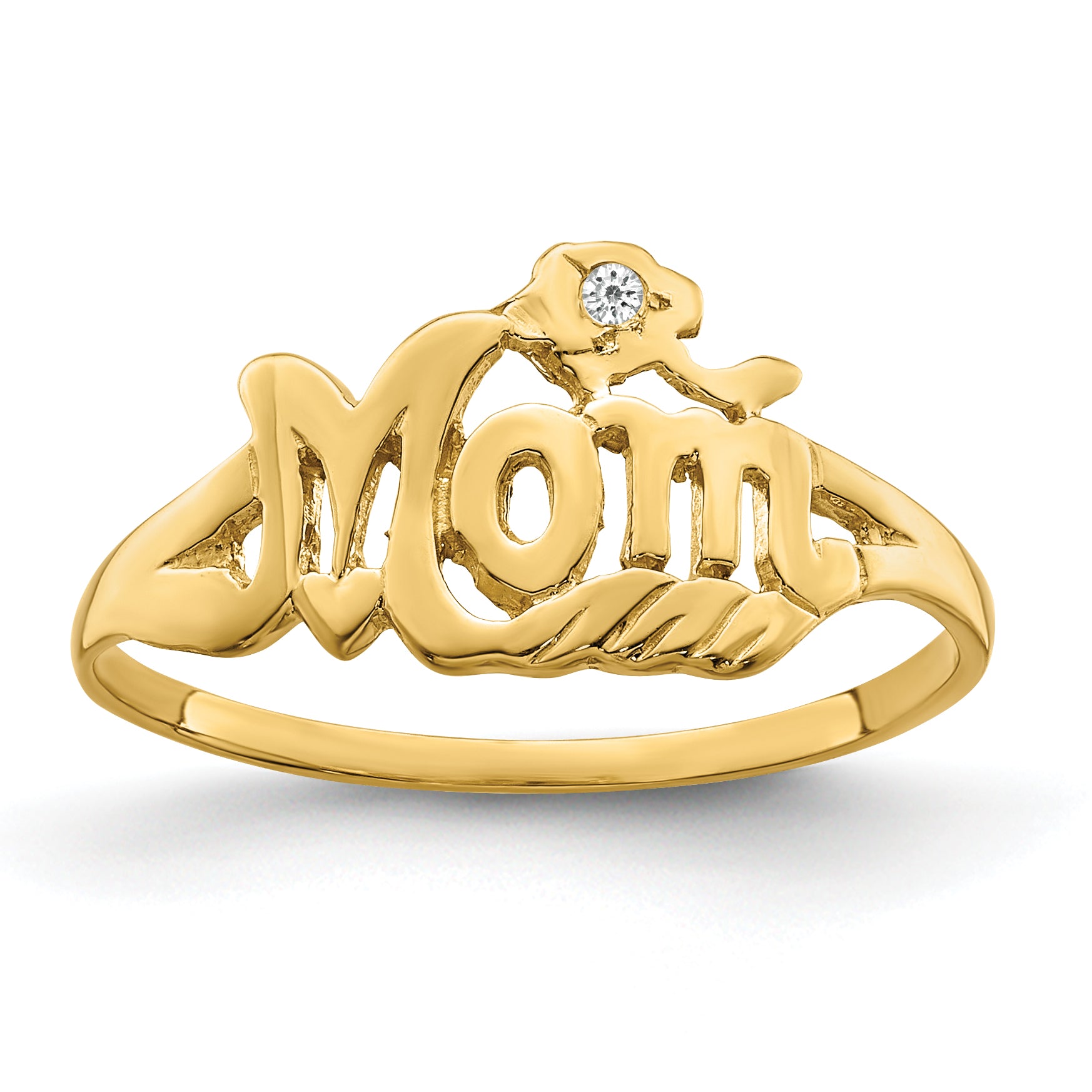 14k VS Diamond Mom Ring