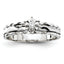 14k White Gold Engagement (Trio) Mounting (No Stone Included)
