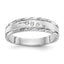 Men's Diamond Trio Wedding Band in 14K White Gold (.03 ct. tw.), Size 10 - Sophia Jewelers