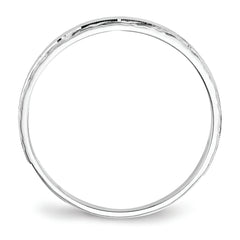 14k White Gold Men's Band (Trio) Mounting (No Stone Included)