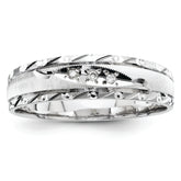 14k White Gold Men's Band (Trio) Mounting (No Stone Included)