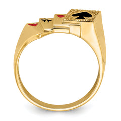 14k Poker Ring Mounting (No Stone Included)
