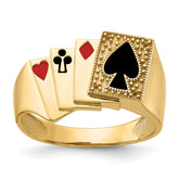 14k Poker Ring Mounting (No Stone Included)