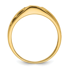 14k Mens Diamond and Onyx Ring Mounting (No Stone Included)