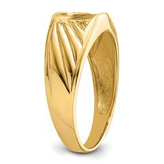 14k Mens Diamond and Onyx Ring Mounting (No Stone Included)