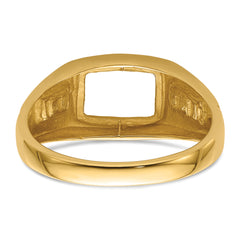 14k Mens Diamond and Onyx Ring Mounting (No Stone Included)