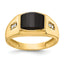 Men's Diamond Ring in 14K Yellow Gold (0.1 ct. tw.), Size 11 - Sophia Jewelers