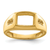 14k Mens Diamond and Onyx Ring Mounting (No Stone Included)