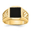 14k Men's Onyx Ring