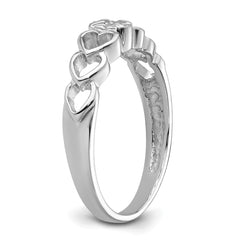 14k White Gold .02ct. Diamond Heart Ring Mounting (No Stone Included)