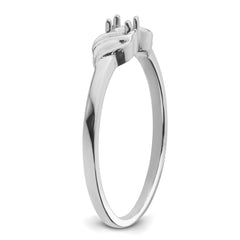 14k White Gold .07ct. Diamond Ring Mounting (No Stone Included)