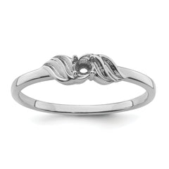 14k White Gold .07ct. Diamond Ring Mounting (No Stone Included)