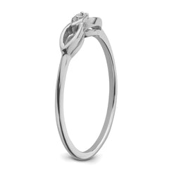 14k White Gold .01ct. Diamond Ring Mounting (No Stone Included)
