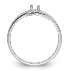 14k White Gold Ring Mounting (No Stone Included)