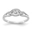 14k White Gold Diamond Ring Mounting (No Stone Included)
