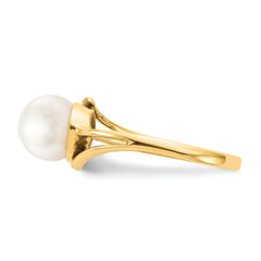 14k 7.5mm FW Cultured Pearl ring