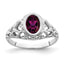 14k White Gold 7x5mm Oval Gemstone Ring Mounting (No Stone Included)