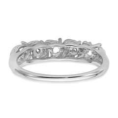 14k White Gold Diamond & Gemstone Ring Mounting (No Stone Included)