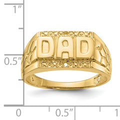 14k Dads Ring Mounting (No Stone Included)