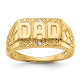 14k A Diamond men's ring