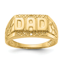 14k Dads Ring Mounting (No Stone Included)