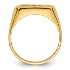 14k Dad's Ring Mounting (No Stone Included) only