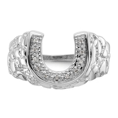14k White Gold A Diamond Ring