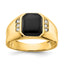 Men's AAA Diamond Ring in 14K Yellow Gold (1/15 ct. tw.), Size 10 - Sophia Jewelers