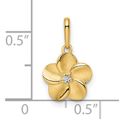 14k Flower Pendant