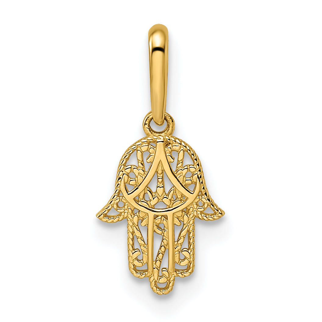 14k Hamsa Pendant