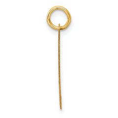 14K Polished CLASS OF 2025 Cut Out Heart Charm