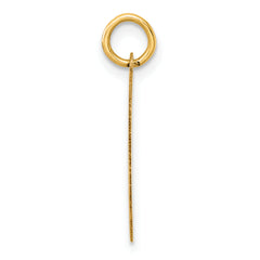 14K Polished CLASS OF 2026 Cut Out Heart Charm