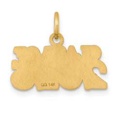 14k Polished CLASS OF 2025 Charm
