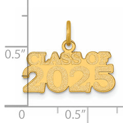 14k Polished CLASS OF 2025 Charm