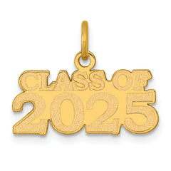 14k Polished CLASS OF 2025 Charm