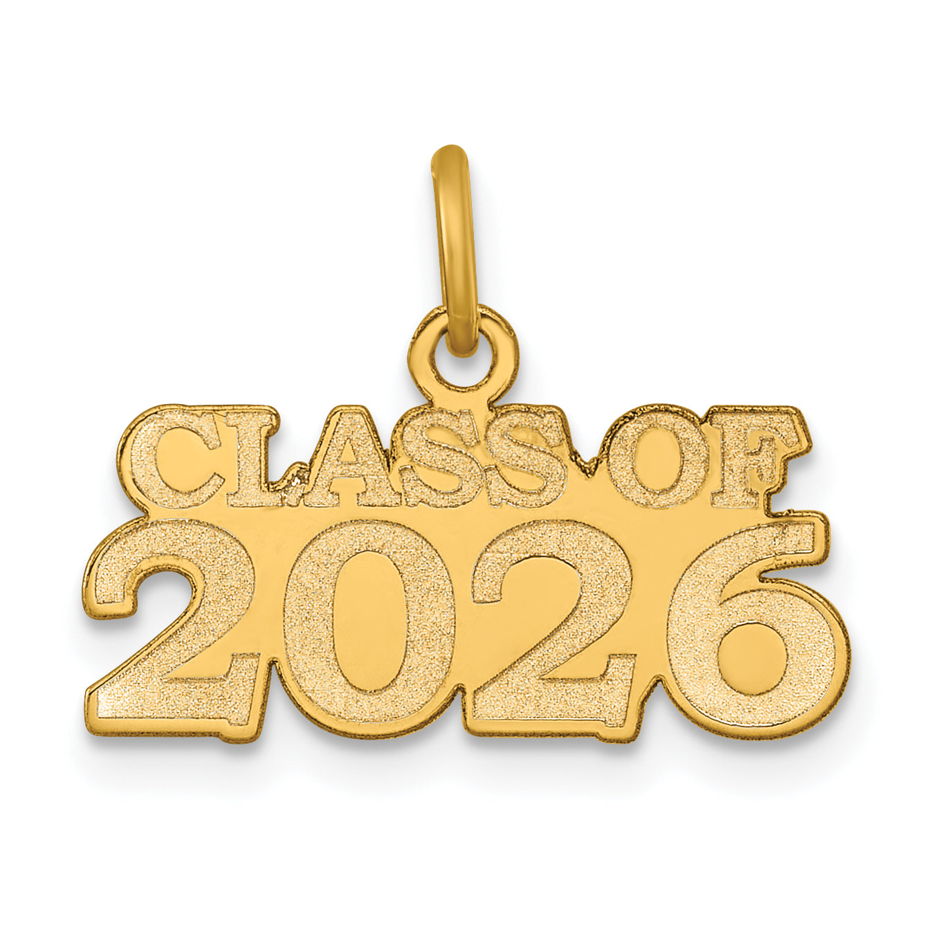 14k Polished CLASS OF 2026 Charm