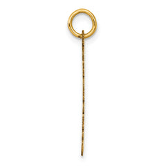 14K Polished and Satin Vertical 2026 Charm