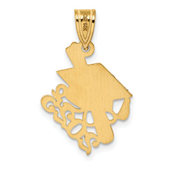 14K Graduation Cap and Slanted Diploma 2025 Charm
