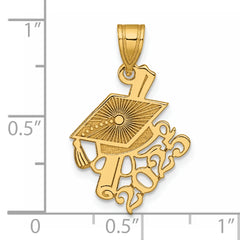 14K Graduation Cap and Slanted Diploma 2025 Charm