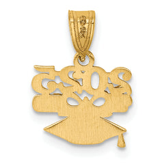 14K Graduation Cap and Diploma 2025 Charm