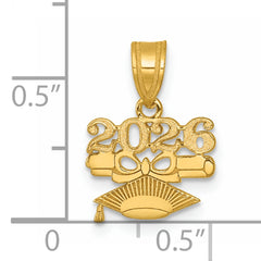14K Graduation Cap and Diploma 2026 Charm
