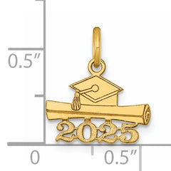 14K 2025 Graduation Cap and Diploma Charm
