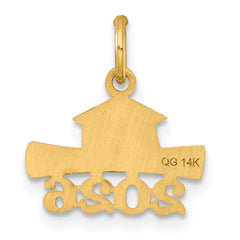 14K 2026 Graduation Cap and Diploma Charm