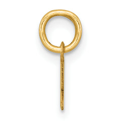 14k Polished and Satin Horizontal 2026 Charm