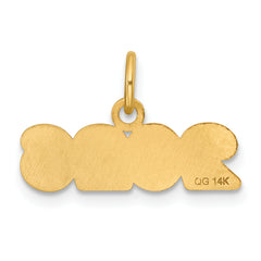 14k Polished and Satin Horizontal 2026 Charm