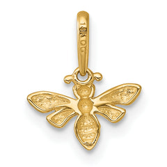 14k Polished Honey Bee Charm / Pendant